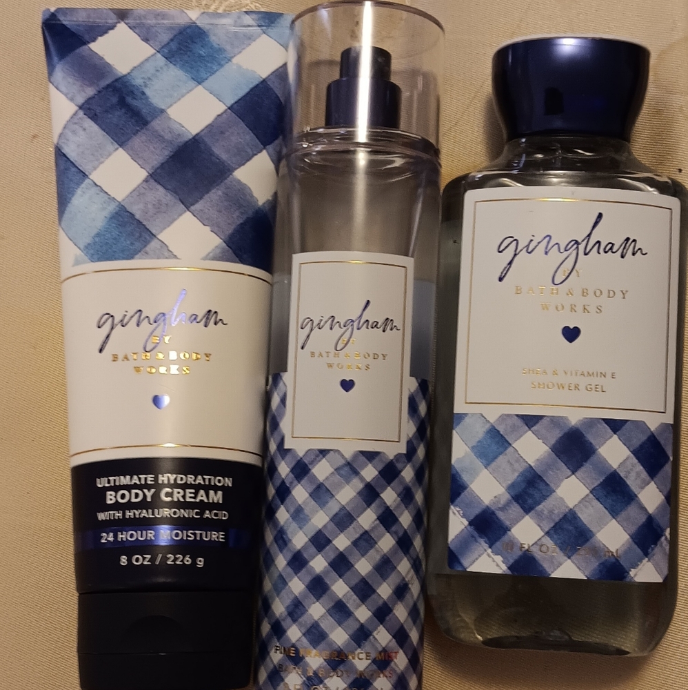 Gingham Bath & Body Works